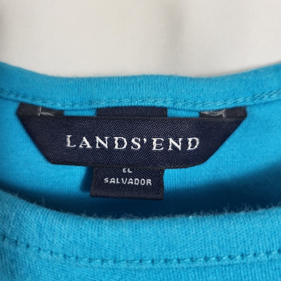 Lands' End blue tank top  women's 2X    #178 - Picture 3 of 5